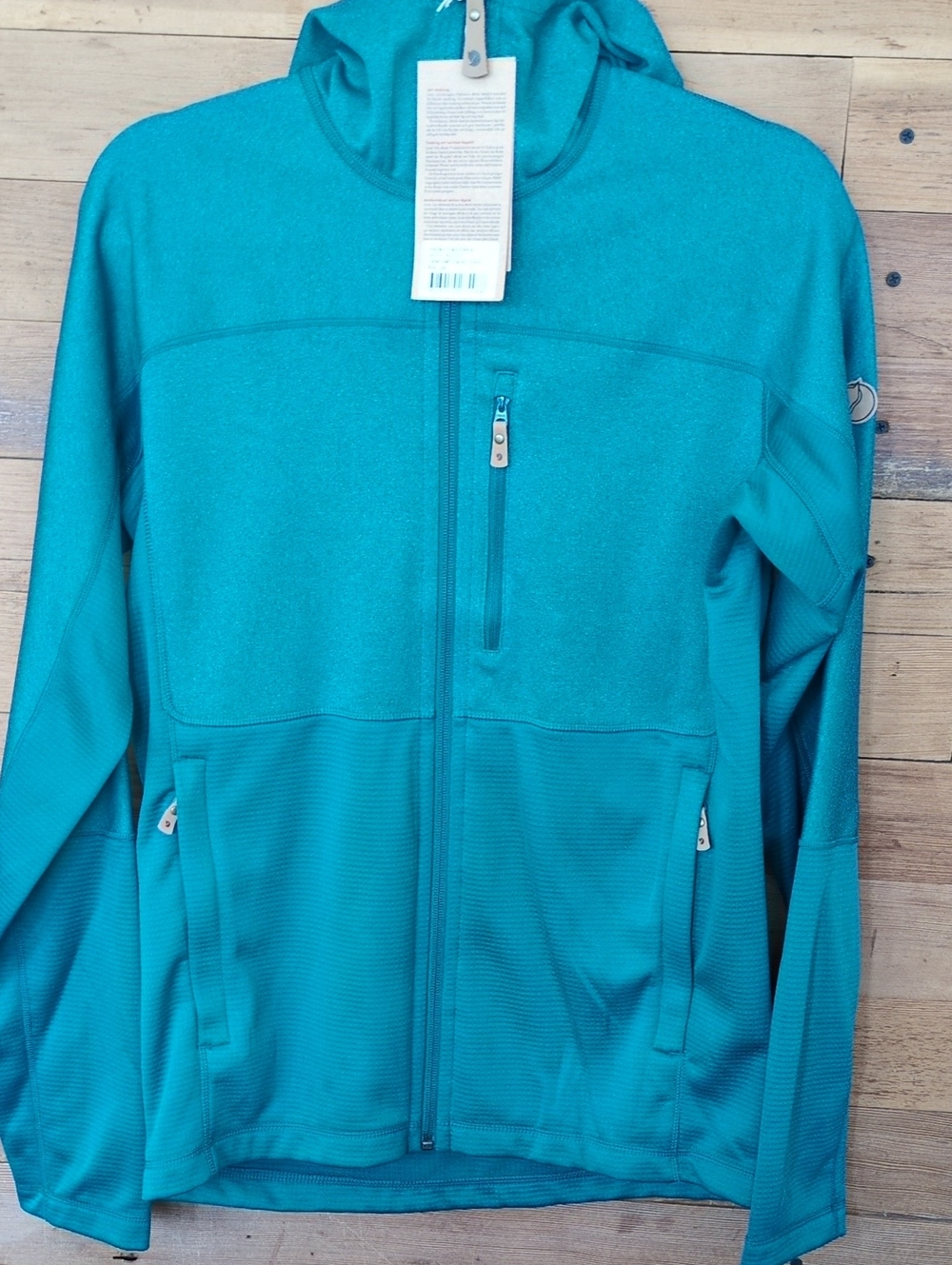 NWT Fjallraven Abisko Trail men's Glacier Green Hooded Utility Jacket Sz M